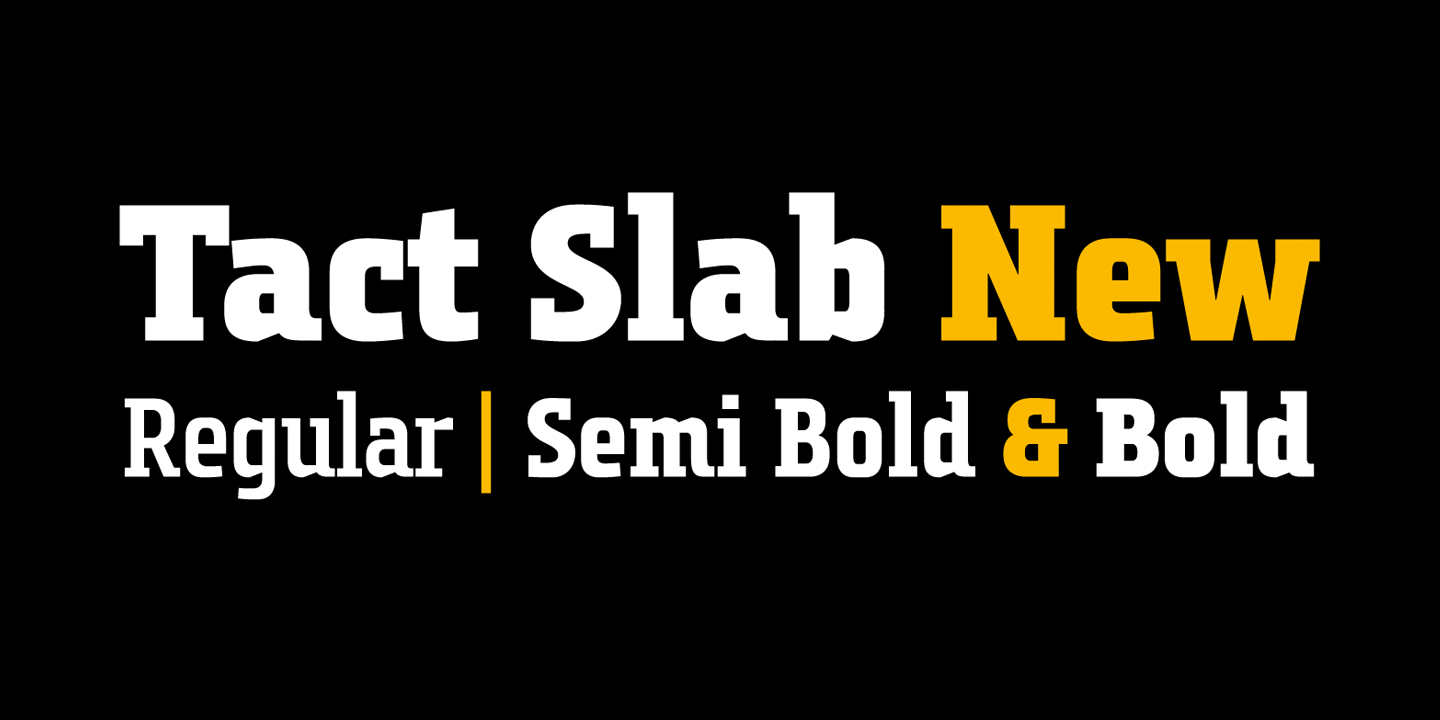 Шрифт Tact Slab New